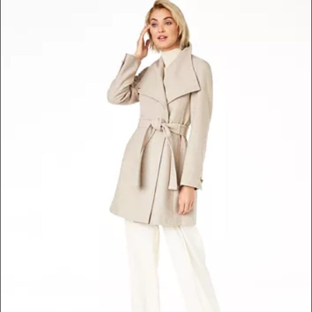 Calvin Klein Belted Toggle Wrap Coat, size M